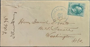 National Mil (itary) Home OH Civil War Fancy Blue CDS Star To Washington DC 1871 - Picture 1 of 2