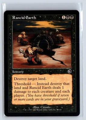 RANCID EARTH - Torment – MTG Magic the Gathering Card - Common - Image 1 of 4