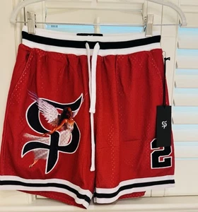 Pantalones Cortos de Baloncesto Saint Potential Rojo Malla Hombres Talla XS Ropa Activa Deportes Nuevos con Etiquetas - Imagen 1 de 14