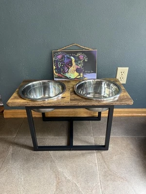 Spacnom Cuencos Elevados para Perros Grandes Soporte para Perros Elevados con Dos X-Grandes Foto 1 de 4