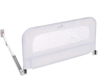 Одиночный складной безопасный поручень для младенцев Summer, белый, металлический и тканевый поручень для... - Изображение 1 из 4