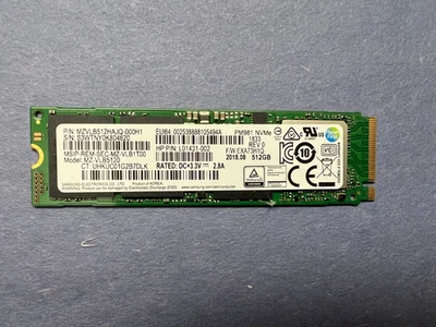 SAMSUNG HP 512GB NVMe M.2 Solid State Drive MZ-VLB5120 - Image 1 of 2