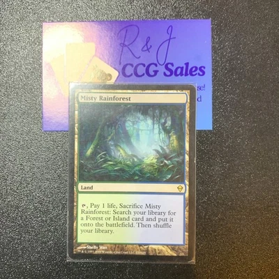 MTG - Misty Rainforest - Zendikar - Lightly Played - Image 1 of 2