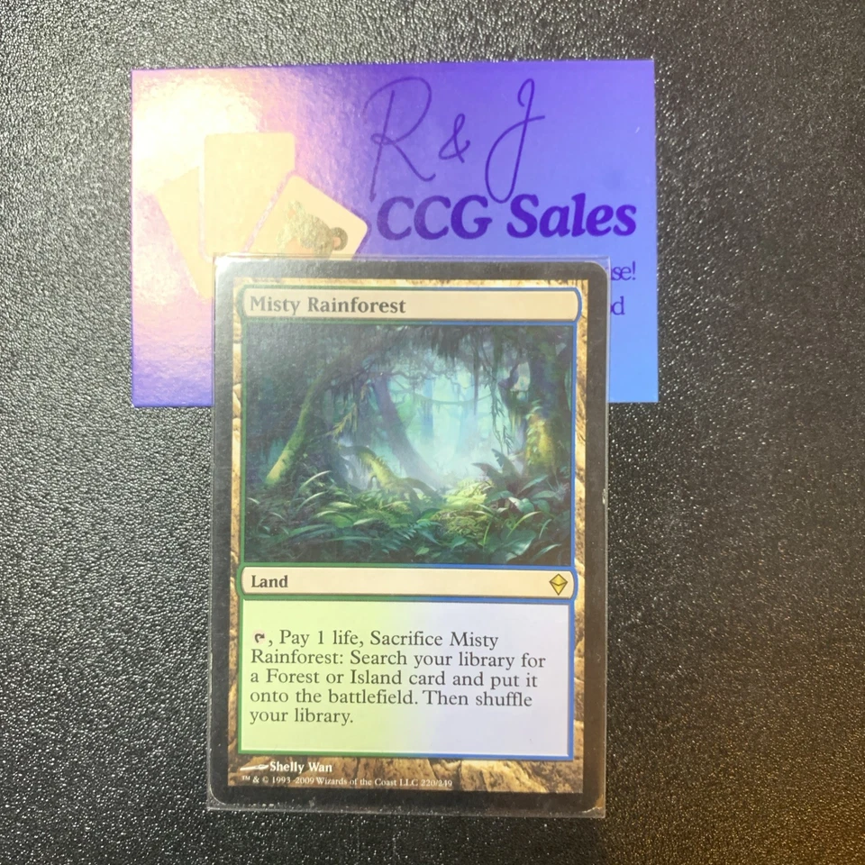 MTG - Misty Rainforest - Zendikar - Lightly Played - Image 1 of 2