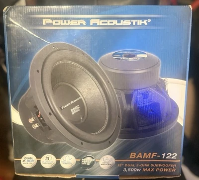 Subwoofer de audio para automóvil Power Acoustik serie BAMF 152 3800 vatios 15 pulgadas doble 2 ohmios Foto 1 de 4