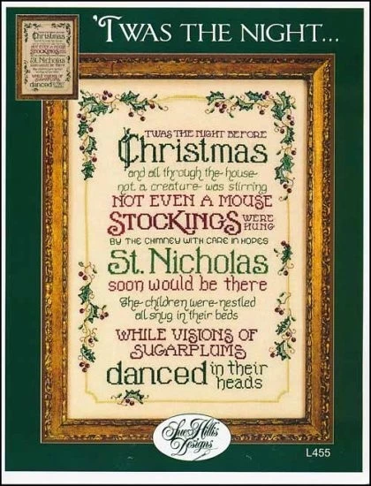 'Twas The Night... by Sue Hillis cross stitch pattern - Image 1 of 1