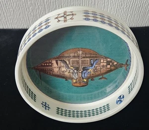 Vintage Decorative Submarine Goubet Bowl Shand Kydd Pottery Rare 14.5cm Diameter - Picture 1 of 11