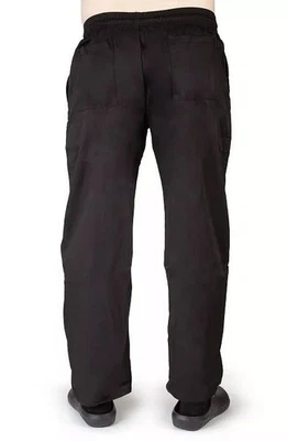 *NEW-3PACK CHEF PANTS -Natural Uniforms Classic 6 Pocket Chef Pants MEDIUM - Image 1 of 4