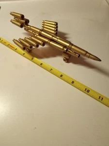 Jet Made From Small Arms Cartridge Cases Unique Piece 9 1/2” Long - Bild 1 von 5