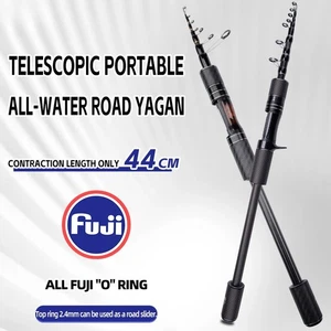 New Portable Telescopic Fishing Rod ML Carbon Fiber Spinning Casting Fishing Rod - Picture 1 of 14