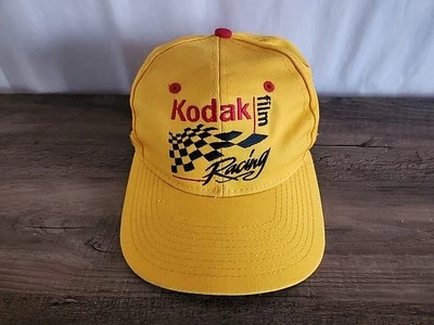 Sombrero de colección años 90 Kodak Film Racing NASCAR Snapback bordado esterlina #4 Foto 1 de 4