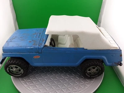 Vintage 1960s Tonka Jeepster Blue With White Soft Removable Top & White Interior - Image 1 of 4