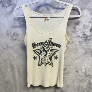 Vintage Betty Boop sexy Queen Y2K Tanktop weiß Damen XL 12x22 - Bild 1 von 12