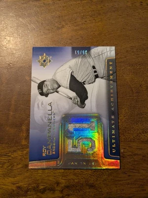 2004 Ultimate Collection #AJ-CA Roy Campanella Achievement Materials #/51 - Image 1 of 2