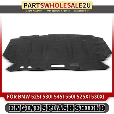 Protector contra salpicaduras de motor inferior central delantero para BMW 525i 530i 545i 550i 530xi 525xi Foto 1 de 4