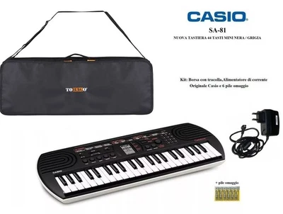 Casio SA81 NEW TASTIERA SA 81 (ex SA76 SA77) 44 Tasti + BORSA+ALIMENTATORE+PILE - Immagine 1 di 4
