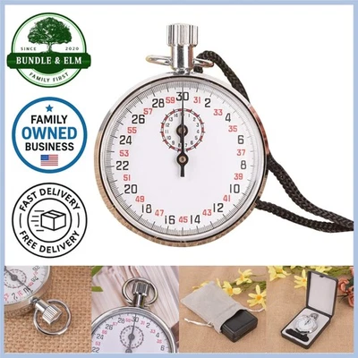 Mechanical Stopwatch Sport Timer Handheld Referee Cycling Exercise Durable - Image 1 of 4