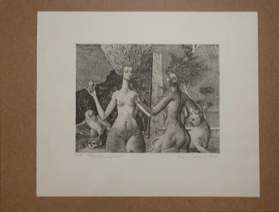 Peter Proksch 1935-2012  "PHANTASMAGORIE" Ungerahmt - Bild 1 von 3