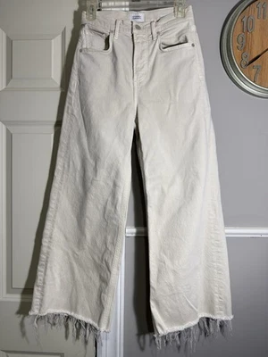 Citizens Of Humanity Lyra Wide Leg Crop Jeans Soft White 25 - Image 1 of 4