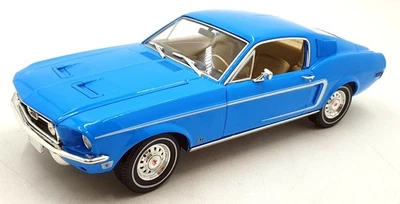 Greenlight 1/18 Scale 13640 - 1968 Ford Mustang Fastback - Sierra Blue - Image 1 of 4