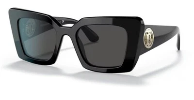 BURBERRY Daisy BE 4344 300187 Black Plastic Square Sunglasses Grey Lens - Image 1 of 4