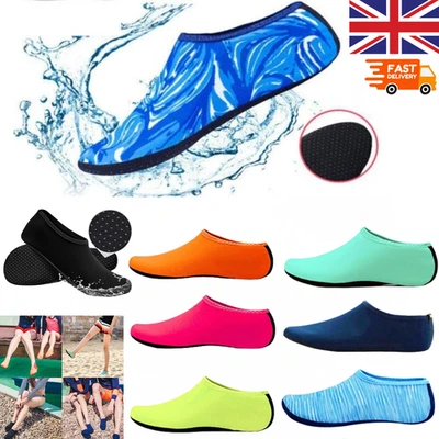 Womens Mens Kids Quick Dry Aqua Socks Water Shoes Beach Surfing Swimming Wetsuit - Image 1 of 4