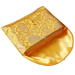 Sacchetto copia scritture borsa portaoggetti tessuto tibetano avvolto antica borsa portaoggetti - Foto 1 di 3