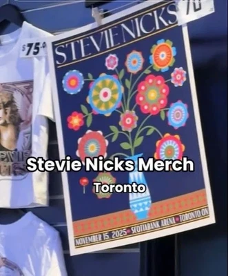 Stevie Nicks in Toronto 2025 Tour 2025 Concert Merch Nov 15 Poster reprint