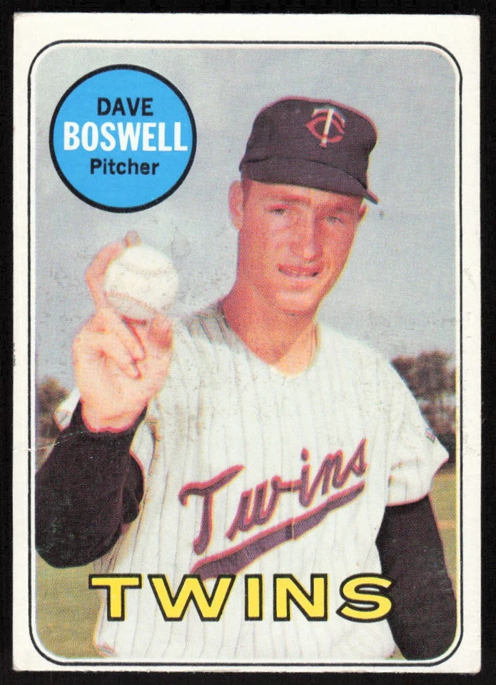 1969 Topps #459 Dave Boswell - $1 SHIPPING (JB4) - Image 1 of 2