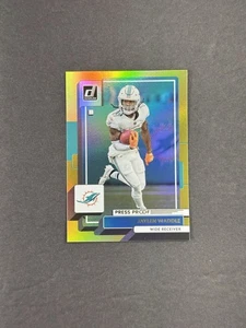 Panini Donruss Jaylen Waddle 2022 prueba de prensa premium oro #123 delfines - Imagen 1 de 4
