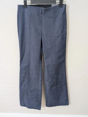 Talbots Portland Trouser Women's Size 4 P Blue Wide Leg Pants Elastic Waist - Image 1 of 4