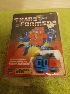 Rare Vintage 1984 Hasbro Transformers Autobot Gears Nrmt con - Picture 1 of 3
