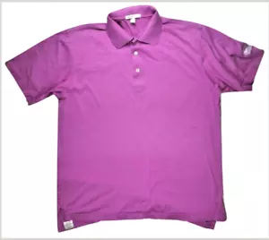 Camisa polo de golf para hombre Peter Millar M Fuschia algodón abotonada Vancouver informal - Imagen 1 de 11