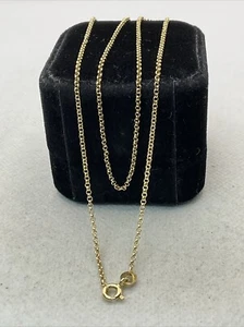 ELEGANTE massive 14K (585) Gelbgold RUNDES LINK Kettenkette 18"" Länge 1,5 g. - Bild 1 von 17