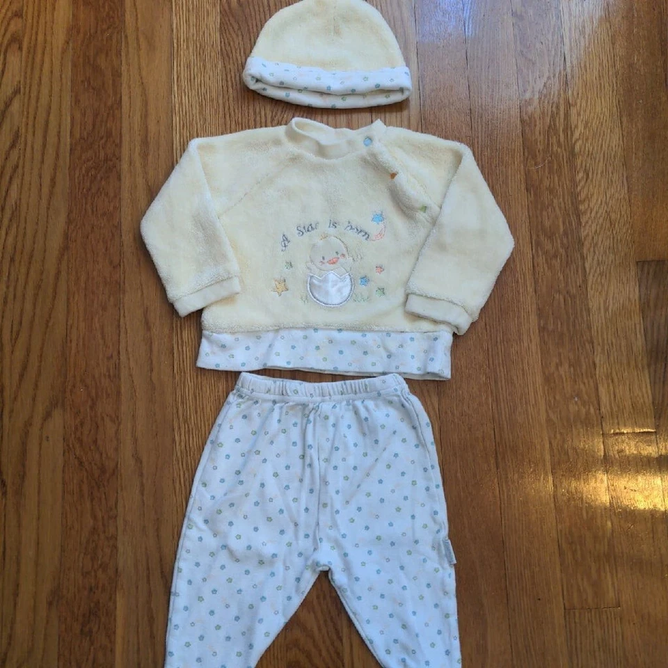 VITAMINAS BEBÉ Conjunto Amarillo Acogedor Patito Infantil Bebé Invierno Talla 6 Meses 6M Foto 1 de 4