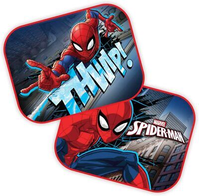 Spiderman Uomo Ragno 2x Tendine Parasole Auto Bambini Finestrino Laterale • 14.90€