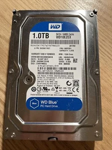 Western Digital WD Blue 3.5 PC Desktop HDD SATA Hard Drive 1TB WD10EZEX-08WN4A0 - Picture 1 of 3