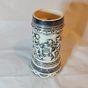 German Stein Mug Ceramic Iridescent Scalloped Base - Picture 1 of 5