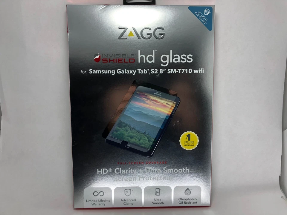 Zagg InvisibleShield HD Glass Screen Protector for Samsung Galaxy Tab S2 8" New - Image 1 of 1