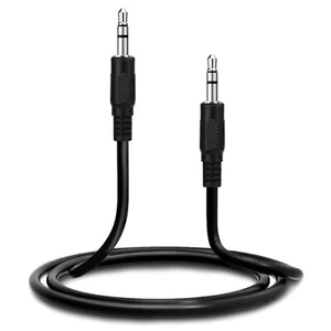 3.5mm Aux Cable 3ft Silver-plate 1m Male to Male Audio Cable Line For Car iPhone - Picture 1 of 8