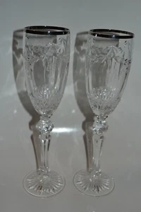 Waterford 2000 Cherished Moments Limited Edition Champagne Flutes Lot Of 2 - Picture 1 of 8