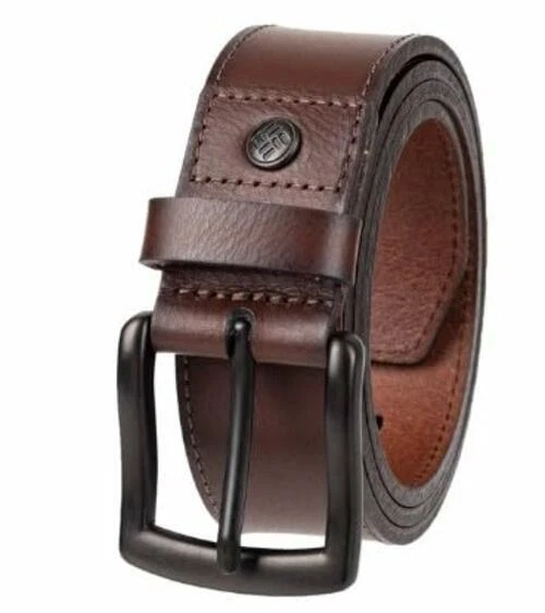 Columbia Men's Leather Belt Size 42- 44 X Large Black