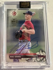 K107,141 - 2021 Topps Archives Signature Series Auto Bowman Mike Soroka #/99 - Picture 1 of 1