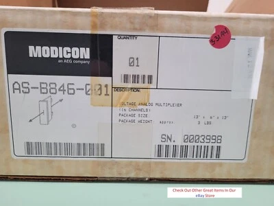 NUEVO MODICON AS-B846-001 Multiplexor Analógico, 16 Canales ASB846001 Foto 1 de 4