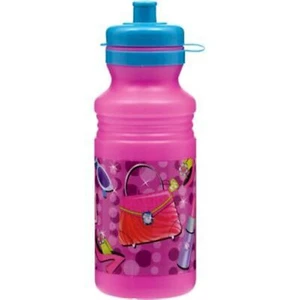 Glitzy Girl Butterfly Shopping Fancy Birthday Party Favor 18 oz. Sports Bottle - Picture 1 of 1