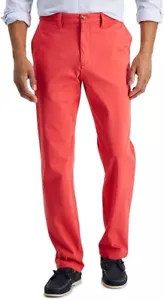 Pantalone uomo elasticizzato quattro vie Club Room retrò rosso 34x30* nuovo - Foto 1 di 3