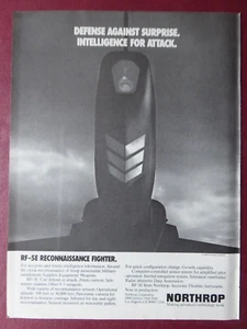 4/1984 PUB NORTHROP RF-5E RECONNAISSANCE FIGHTER US AIR FORCE USAF ORIGINAL AD - Picture 1 of 1