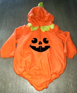 TODDER BOY GIRL HALLOWEEN PUMPKIN 1 PC COSTUME HOOD SUPER SOFT NICE! - Picture 1 of 2