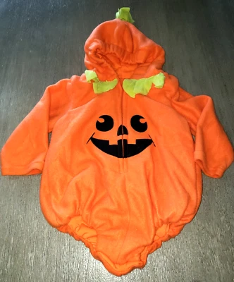 TODDER BOY NIÑA HALLOWEEN CALABAZA 1 PIEZA DISFRAZ CAPUCHA SUPER SUAVE ¡BONITO! Foto 1 de 2