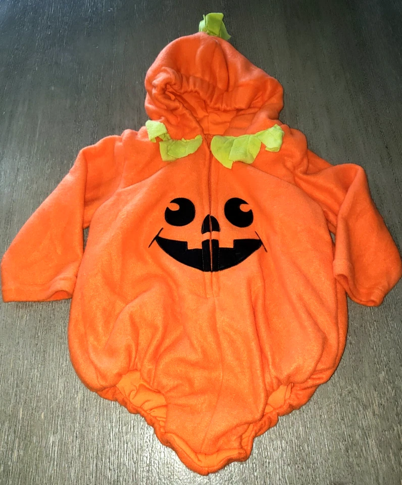 TODDER BOY NIÑA HALLOWEEN CALABAZA 1 PIEZA DISFRAZ CAPUCHA SUPER SUAVE ¡BONITO! Foto 1 de 2